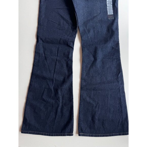 Vintage NWT TOMMY HILFIGER Dark Wash High Rise Flared Bell Bottom Jeans, Size 29 - Picture 10 of 16
